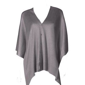 Grey Bamboo Scarf Cardigan Shawl by Papillon Brand New!